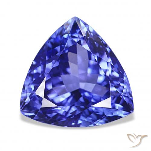4.73ct Viola Blu Tanzanite, Taglio trillion, IF