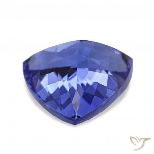 Tanzanite Viola Blu naturale da 4.73 ct, Taglio trillion, IF