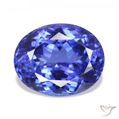 4.87ct Blu viola intenso Tanzanite, Ovale, VVS