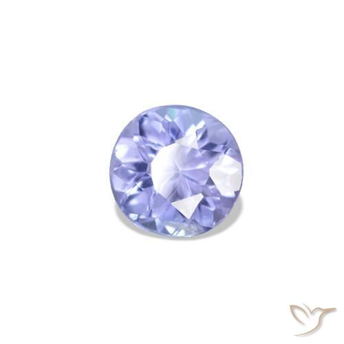 Tanzanite Azzurro naturale da 0.20 ct, Taglio rotondo, VS