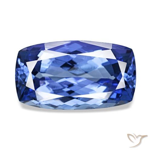 Tanzanite naturale blu da 3,62 ct, taglio a cuscino, VVS-VS