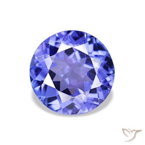 1.32ct blu tanzanite, rotondo, VVS-VS