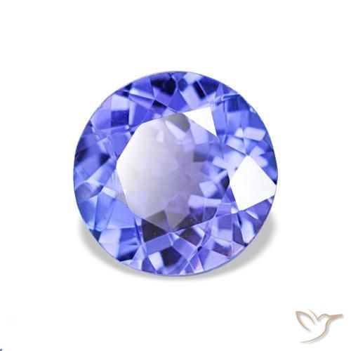 Tanzanite naturale blu da 1,32 ct, taglio rotondo, VVS-VS
