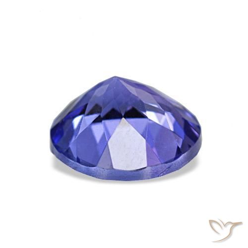 Tanzanite naturale blu da 1,32 ct, taglio rotondo, VVS-VS