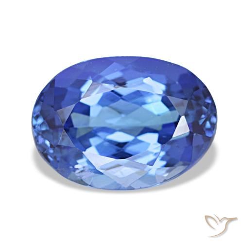2.21ct blu tanzanite, ovale, VVS-VS
