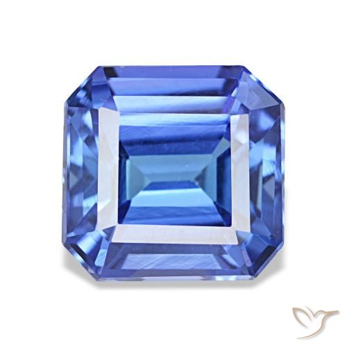 Tanzanite naturale blu da 2,64 ct, taglio smeraldo, VVS