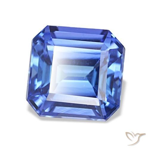 Tanzanite naturale blu da 2,64 ct, taglio smeraldo, VVS