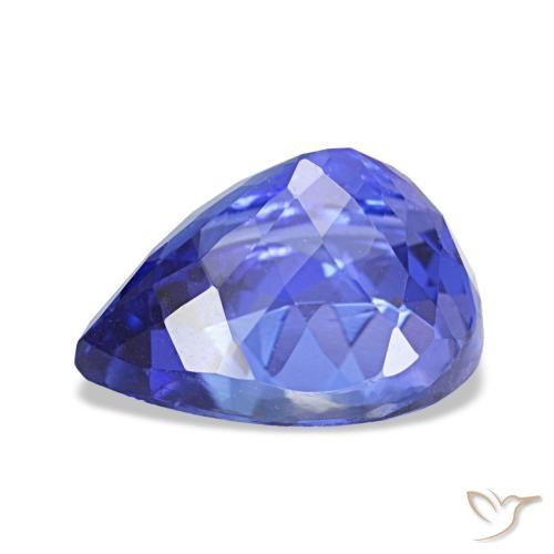 Tanzanite naturale blu da 2,45 ct, taglio a pera, VVS