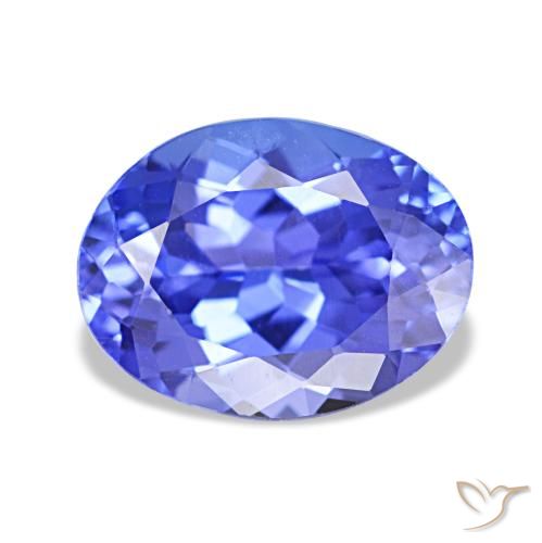 1.88ct blu tanzanite, ovale, VVS