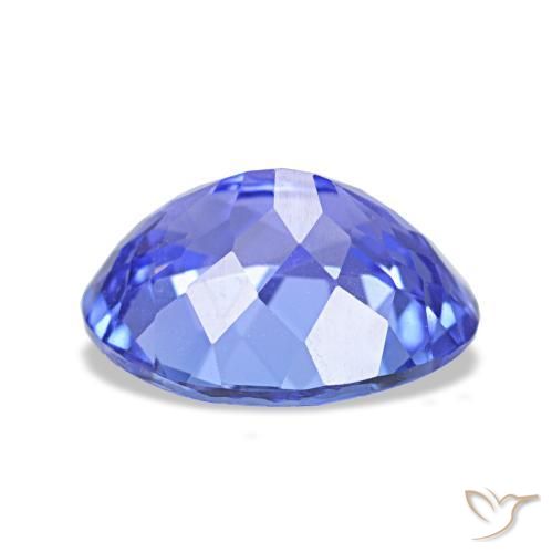 Tanzanite naturale blu da 1,88 ct, taglio ovale, VVS