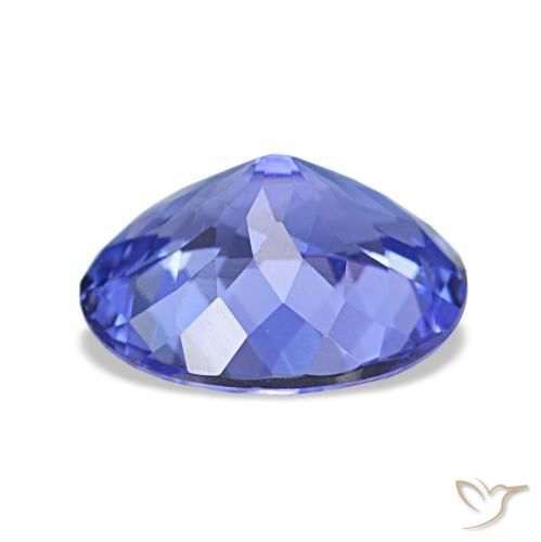 Tanzanite naturale blu da 2,18 ct, taglio ovale, VVS