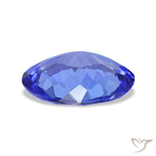 Tanzanite naturale blu da 1,38 ct, taglio ovale, VVS