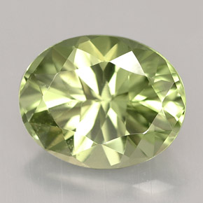 Diopside tashmarine verde naturale da 2,87 ct, taglio ovale, VS