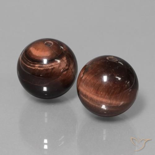 Gemme di Matrice di occhio di tigre Multicolore naturale da 39.63 ct, Sfera, Opaco