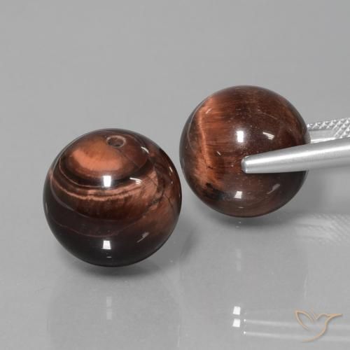 Gemme di Matrice di occhio di tigre Multicolore naturale da 39.63 ct, Sfera, Opaco