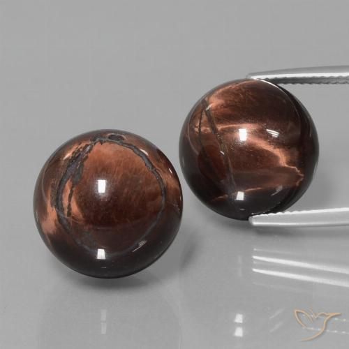 40.23ctw Naturale Multicolore Matrice di occhio di tigre, Sfera, Opaco