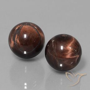 Gemme di Matrice di occhio di tigre Multicolore naturale da 40.23 ct, Sfera, Opaco