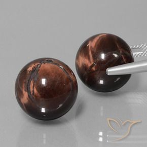 Gemme di Matrice di occhio di tigre Multicolore naturale da 40.23 ct, Sfera, Opaco