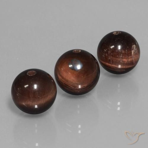 Gemme di Matrice di occhio di tigre Multicolore naturale da 25.94 ct, Sfera, Opaco