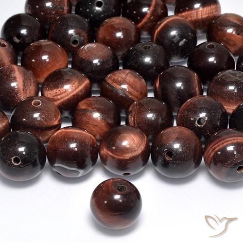 Matrice di occhio di tigre Multicolore naturale da 7.67 ct, Sfera, Opaco