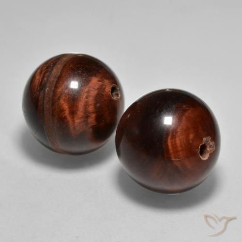 Gemme di Matrice di occhio di tigre Cannella Brown naturale da 24.04 ct, Sfera, Opaco