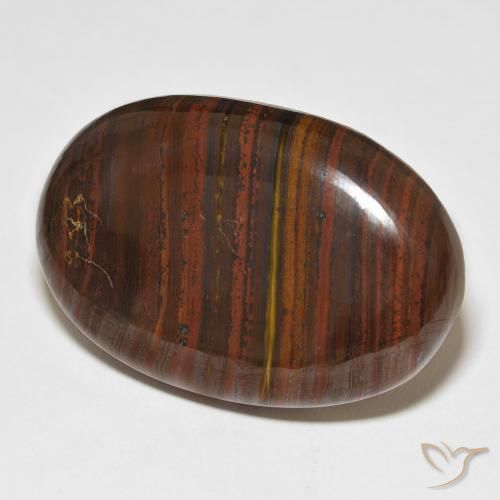 Matrice di occhio di tigre Multicolore naturale da 76.48 ct, Ovale, Opaco
