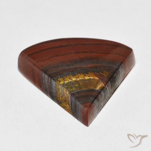 Matrice di occhio di tigre Multicolore naturale da 18.42 ct, Taglio trillion, Opaco