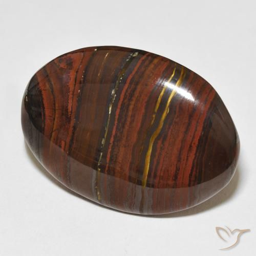 Matrice di occhio di tigre Multicolore naturale da 41.58 ct, Ovale, Opaco