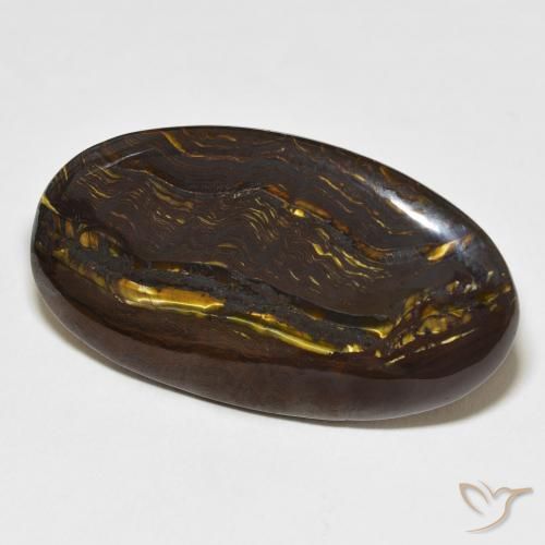 Matrice di occhio di tigre Multicolore naturale da 27.69 ct, Ovale, Opaco