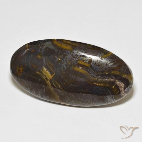 Matrice di occhio di tigre Multicolore naturale da 45.45 ct, Ovale, Opaco