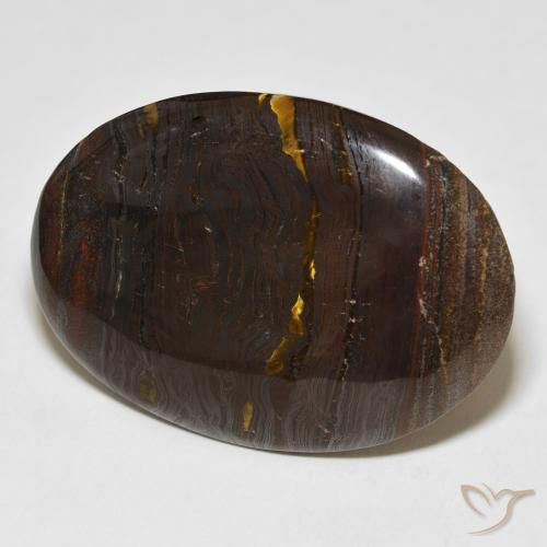 Matrice di occhio di tigre Multicolore naturale da 44.52 ct, Ovale, Opaco