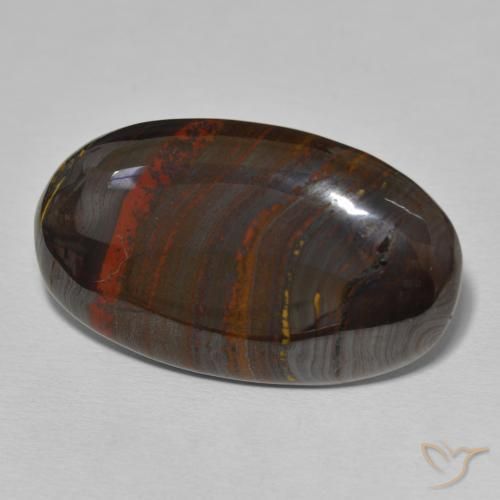 Matrice di occhio di tigre Multicolore naturale da 31.26 ct, Ovale, Opaco