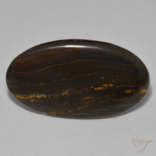 Matrice di occhio di tigre Multicolore naturale da 23.38 ct, Ovale, Opaco