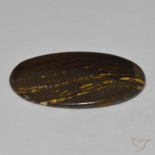 Matrice di occhio di tigre Multicolore naturale da 23.38 ct, Ovale, Opaco