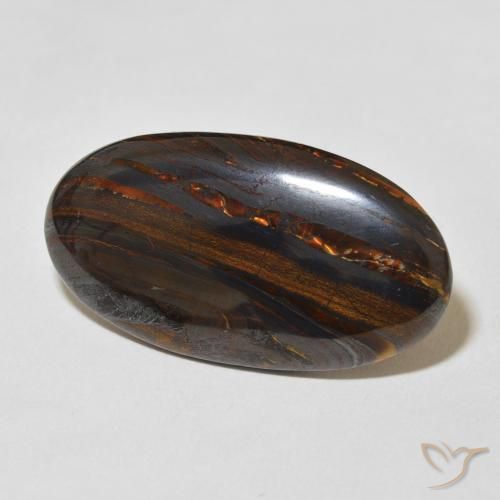 Matrice di occhio di tigre Multicolore naturale da 31.33 ct, Ovale, Opaco