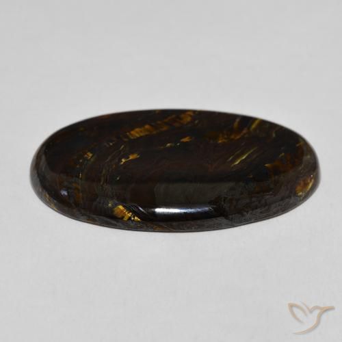 Matrice di occhio di tigre Multicolore naturale da 27.18 ct, Ovale, Opaco