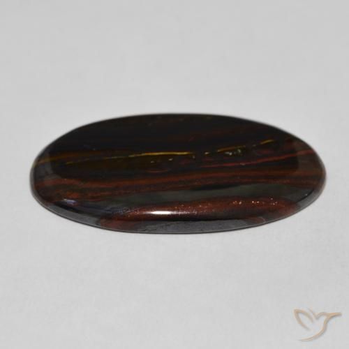 Matrice di occhio di tigre Multicolore naturale da 29.81 ct, Ovale, Opaco