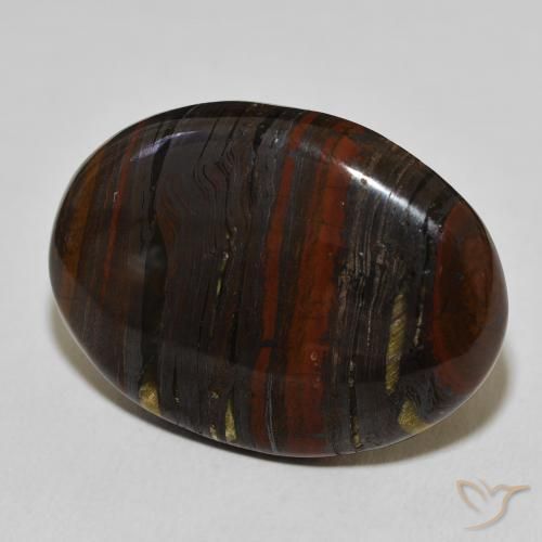 Matrice di occhio di tigre Multicolore naturale da 43.25 ct, Ovale, Opaco