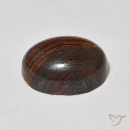 Matrice di occhio di tigre Multicolore naturale da 12.50 ct, Ovale, Opaco
