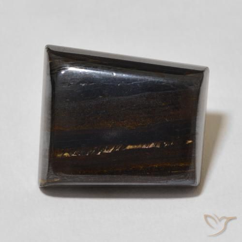 26.01ct Naturale Multicolore Matrice di occhio di tigre, Taglio a fantasia, Opaco