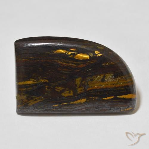 51.12ct Naturale Multicolore Matrice di occhio di tigre, Taglio a fantasia, Opaco