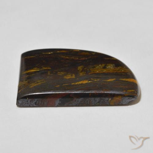 Matrice di occhio di tigre Multicolore naturale da 51.12 ct, Taglio a fantasia, Opaco