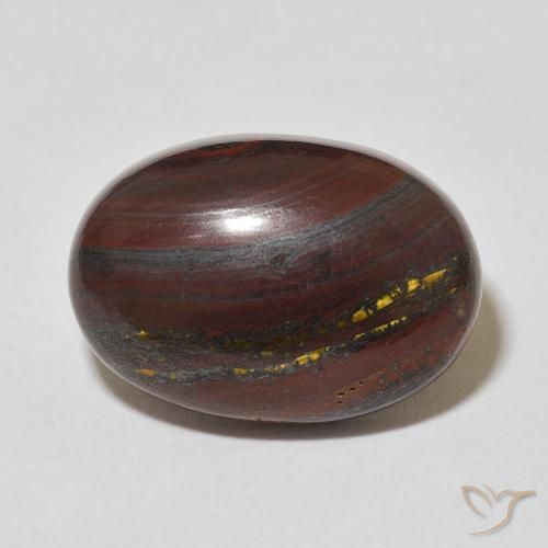 17.22ct Naturale Multicolore Matrice di occhio di tigre, Ovale, Opaco