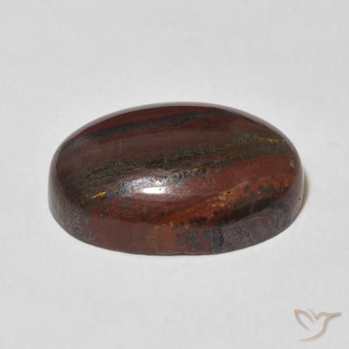 Matrice di occhio di tigre Multicolore naturale da 17.22 ct, Ovale, Opaco