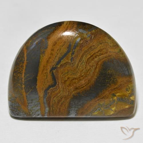 67.99ct Naturale Multicolore Matrice di occhio di tigre, Taglio a fantasia, Opaco