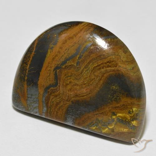 Matrice di occhio di tigre Multicolore naturale da 67.99 ct, Taglio a fantasia, Opaco
