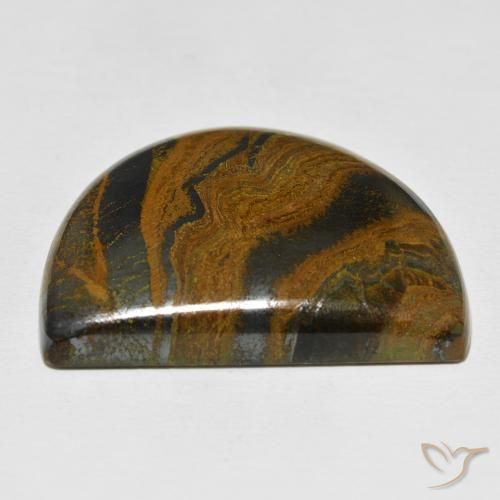Matrice di occhio di tigre Multicolore naturale da 67.99 ct, Taglio a fantasia, Opaco
