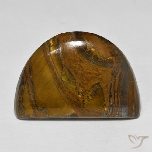 46.72ct Naturale Multicolore Matrice di occhio di tigre, Taglio a fantasia, Opaco