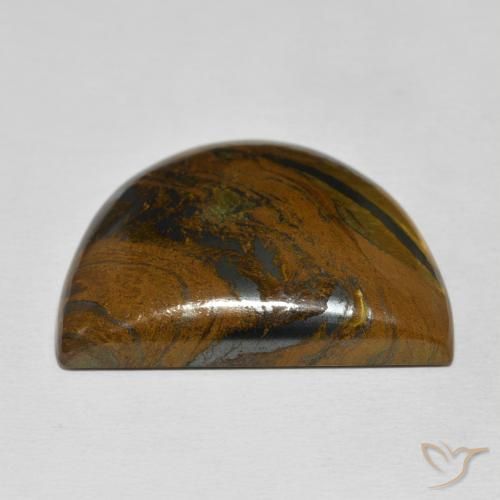 Matrice di occhio di tigre Multicolore naturale da 53.17 ct, Taglio a fantasia, Opaco