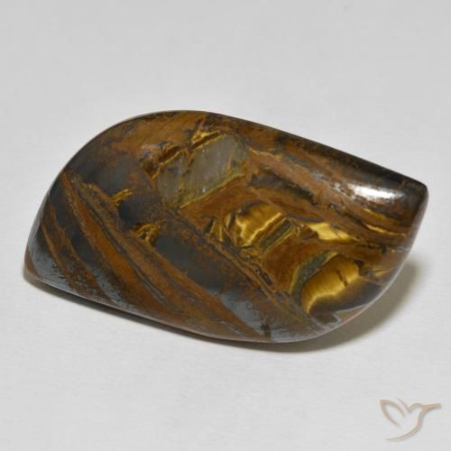 Matrice di occhio di tigre Multicolore naturale da 72.36 ct, Taglio a fantasia, Opaco